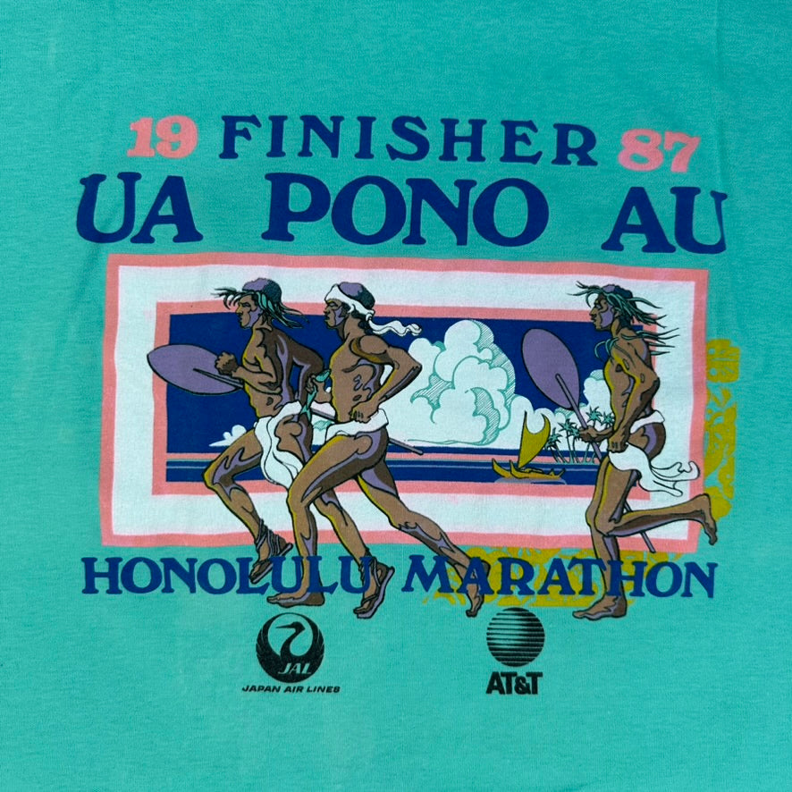 Vintage Honolulu Marathon 1987 Hawaii Women’s T Shirt - S