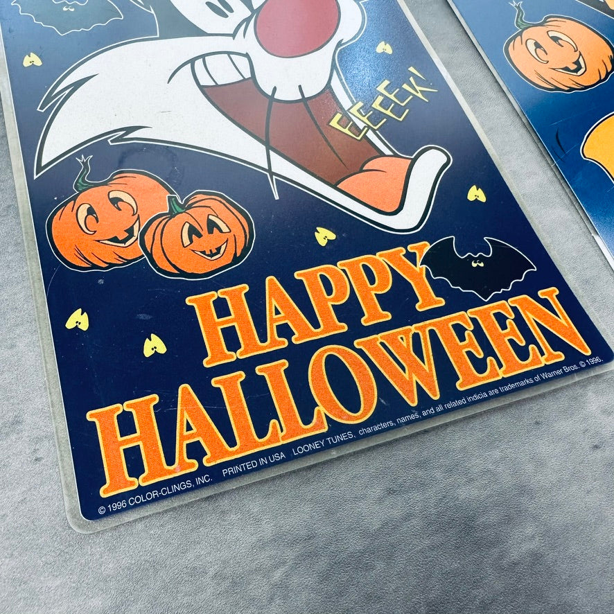 Vintage Looney Tunes Halloween Window Clings