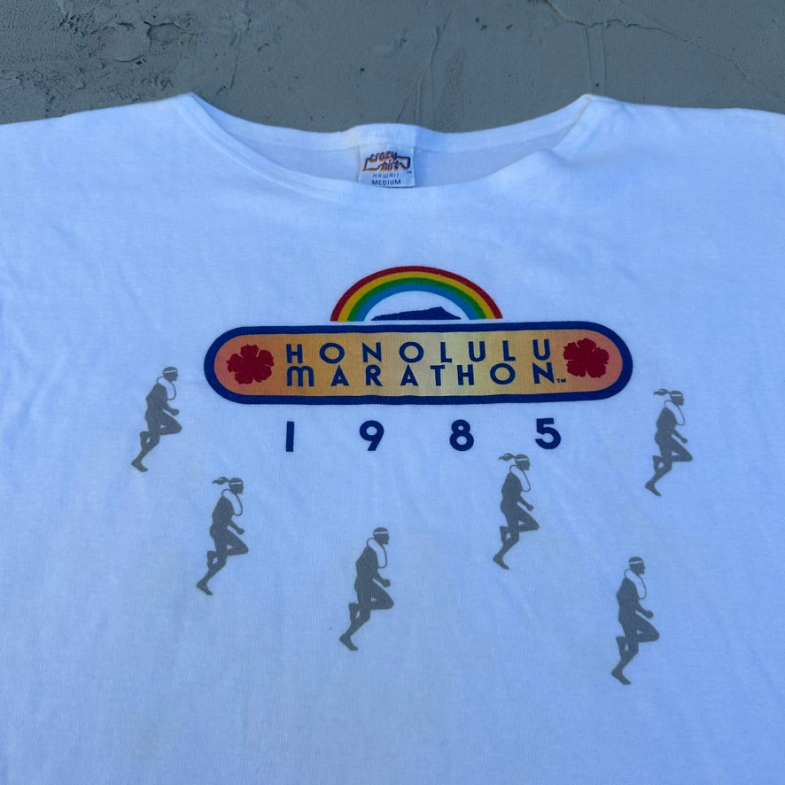 Vintage Crazy Shirts Honolulu Marathon 1985 Hawaii Shirt - S