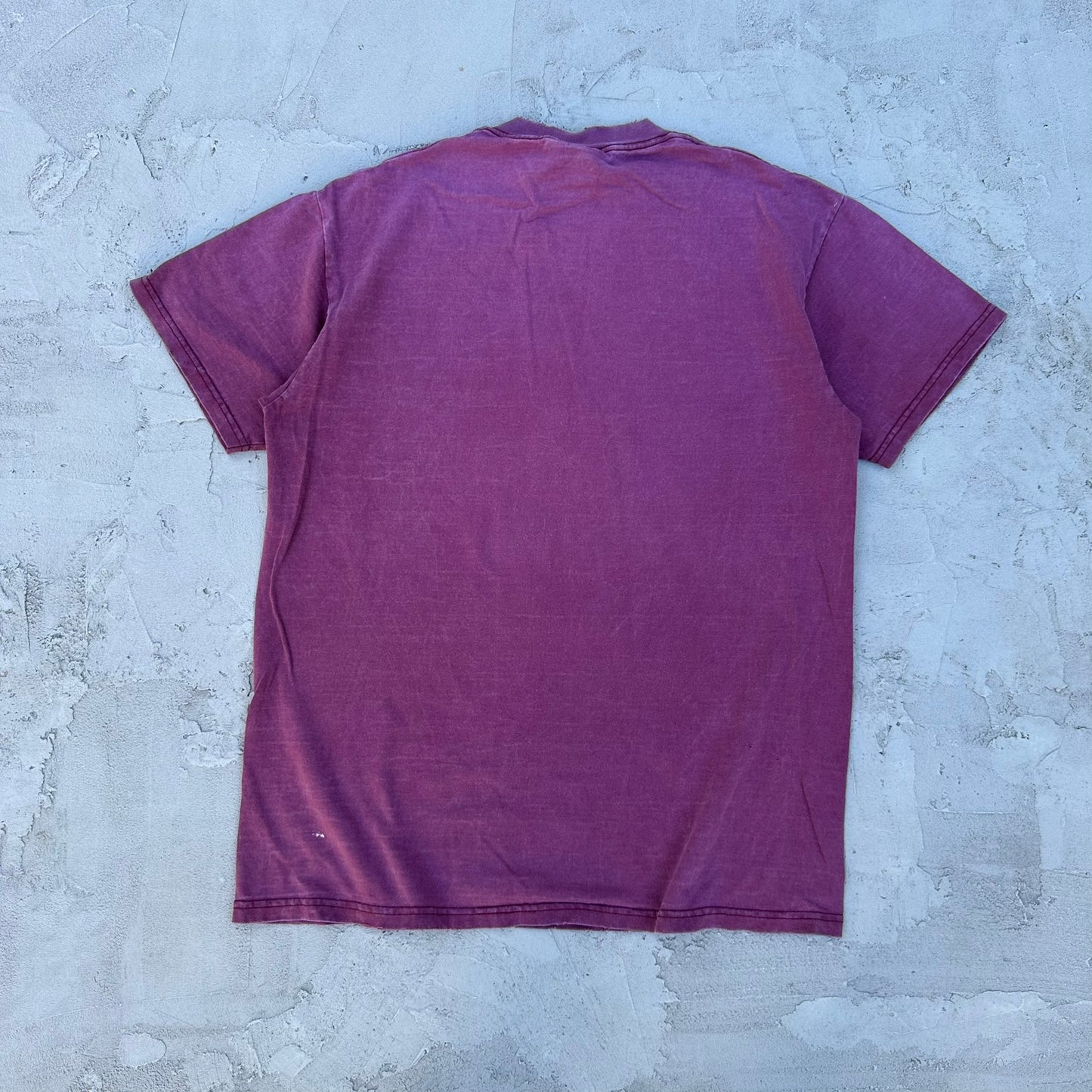 Vintage Alaska Maroon T Shirt Distressed - M