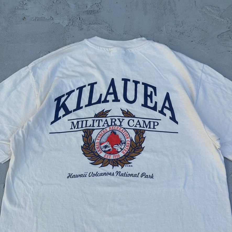 Vintage Kilauea Military Hawaii Volcanoes National Park T Shirt - L