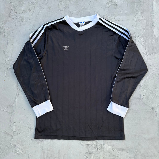 Vintage Adidas Long Sleeve 1980s Jersey Shirt - S