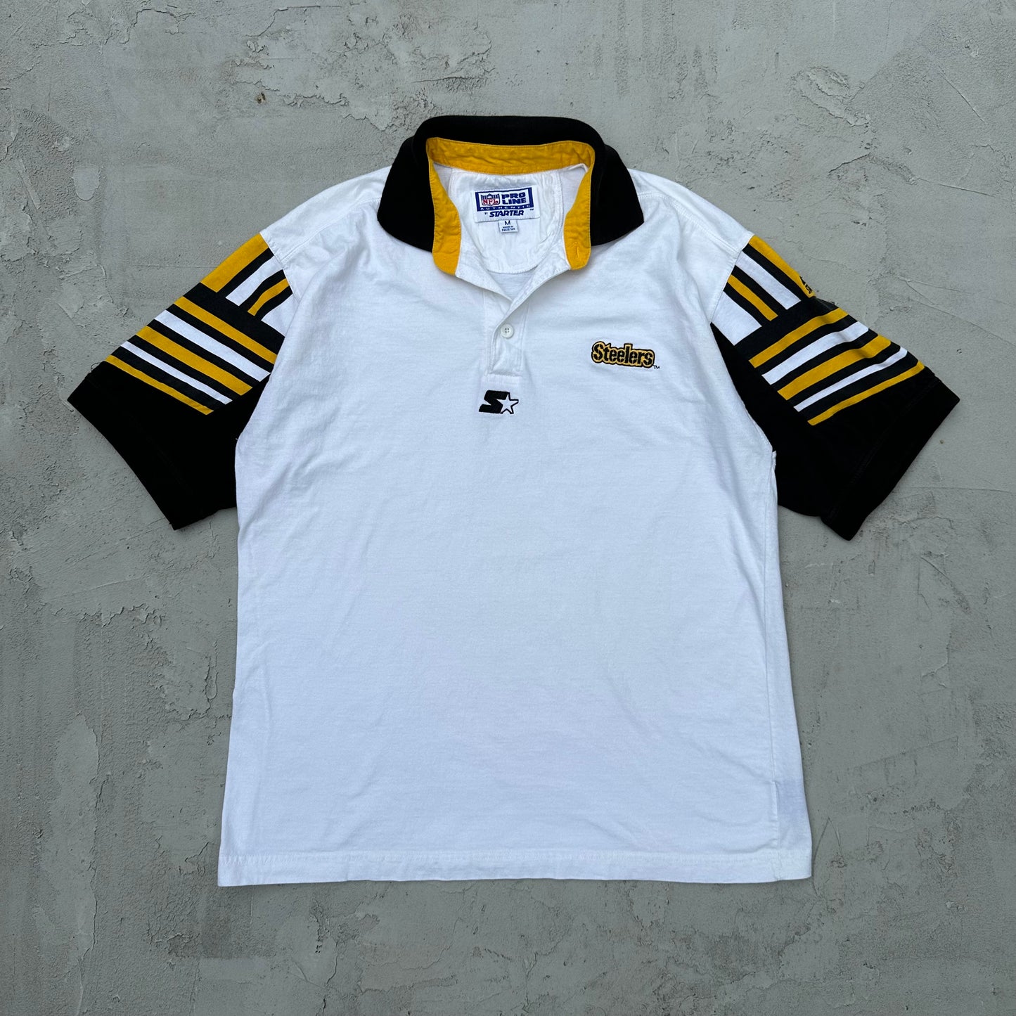 Vintage Starter NFL Pittsburgh Steelers Polo Shirt - L