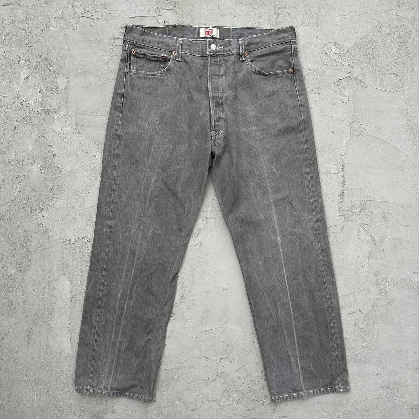 Levi’s 501 Gray Button Fly Jeans 38x30