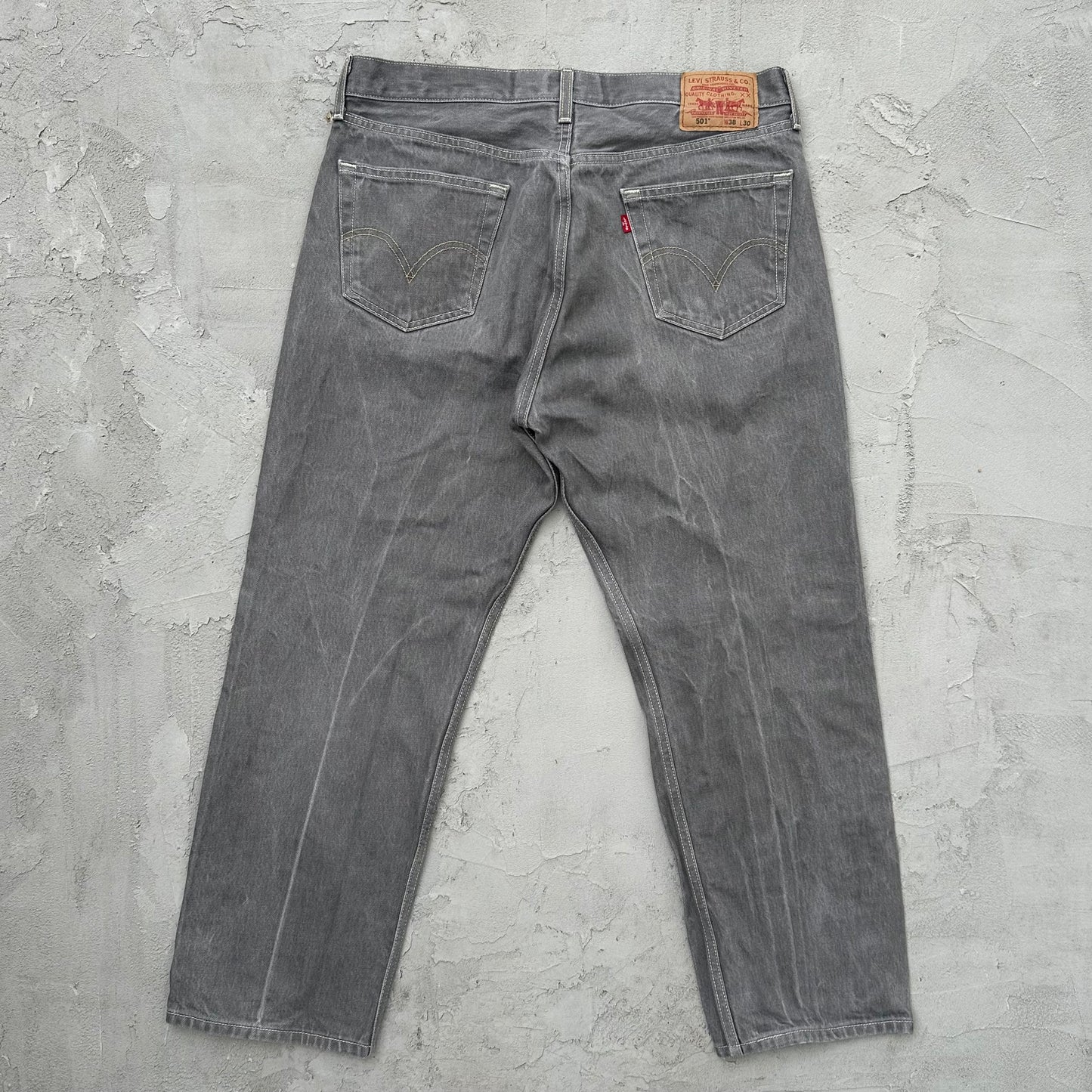 Levi’s 501 Gray Button Fly Jeans 38x30