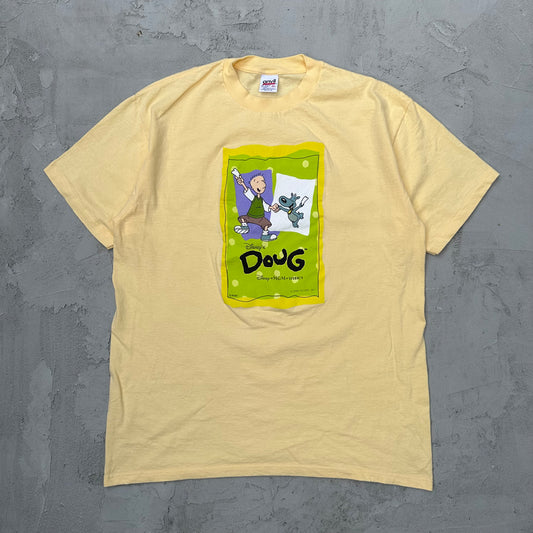 Vintage Disney Doug Funnie Anvil Yellow T Shirt - L