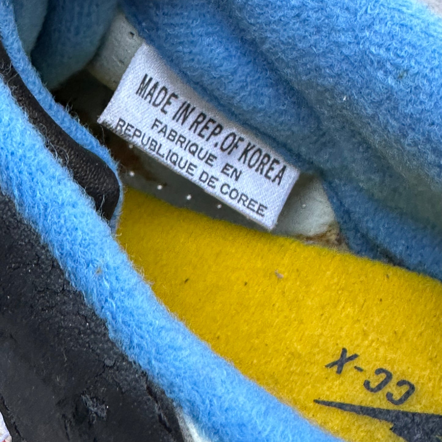 Vintage Nike CC-X 871202ST-P Black White Blue Yellow Cycling Shoes - Mens 7.5