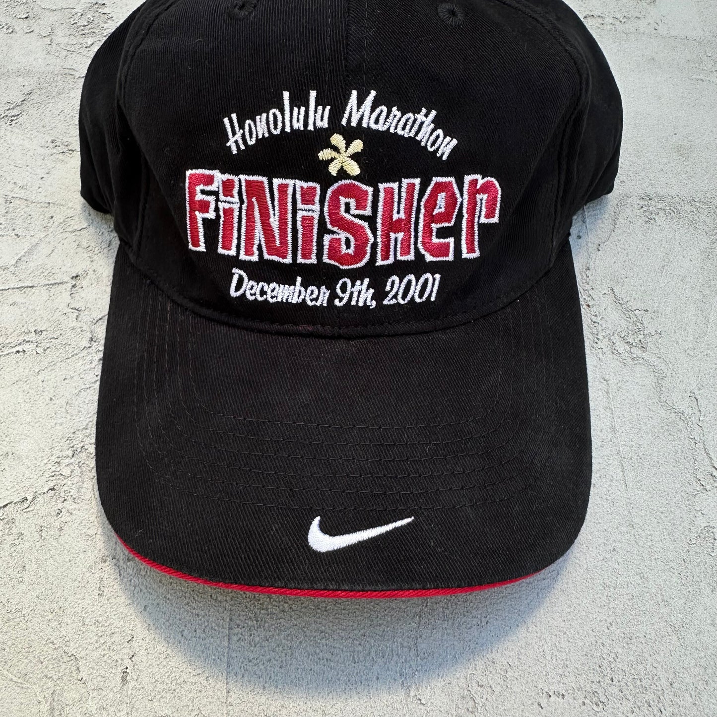 Vintage Nike Honolulu Marathon Hawaii 2001 Fitted Hat