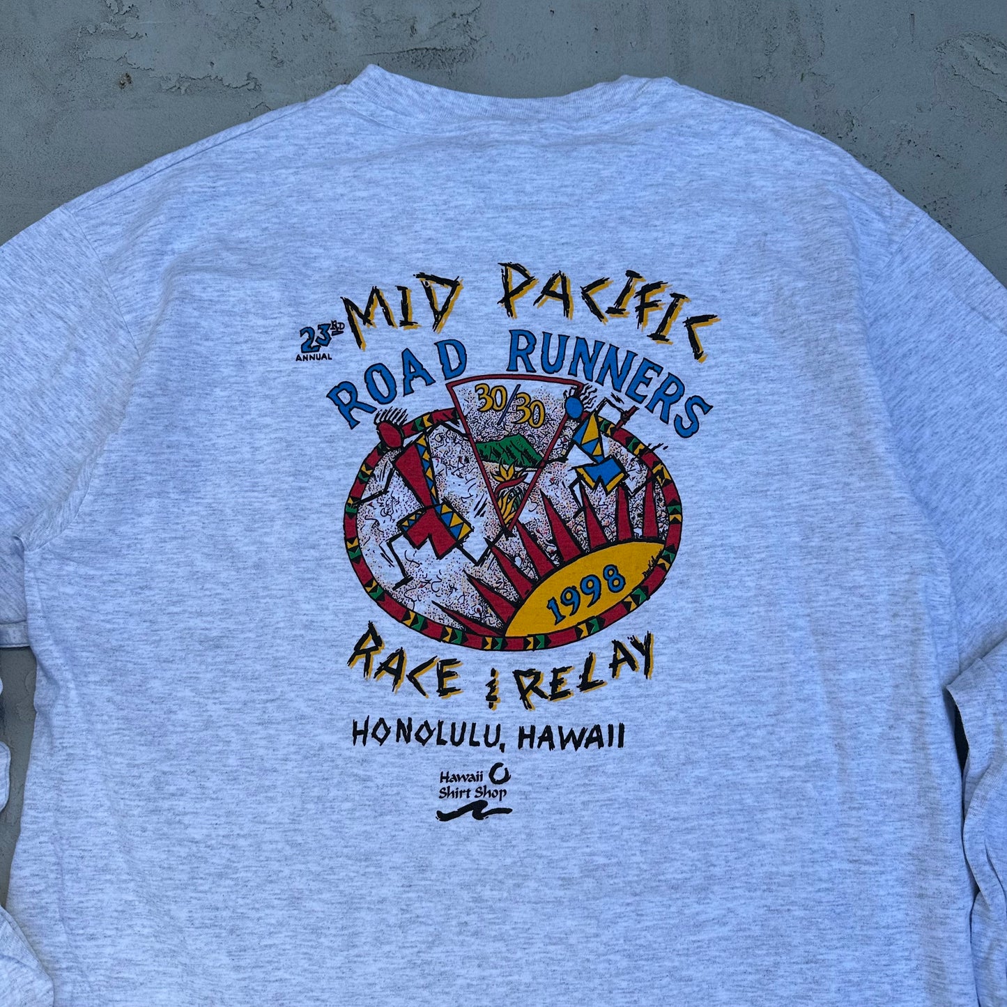 Vintage Hawaii 1998 Marathon Long Sleeve Shirt - XL