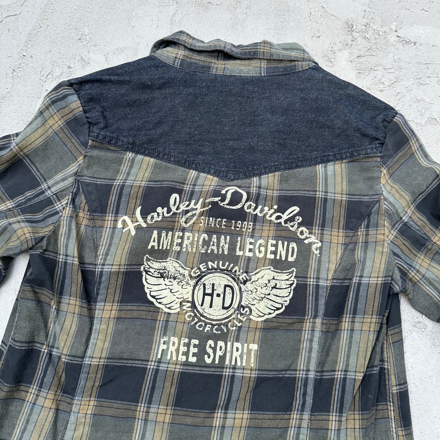 Harley Davidson Women’s Long Sleeve Flannel Shirt - S