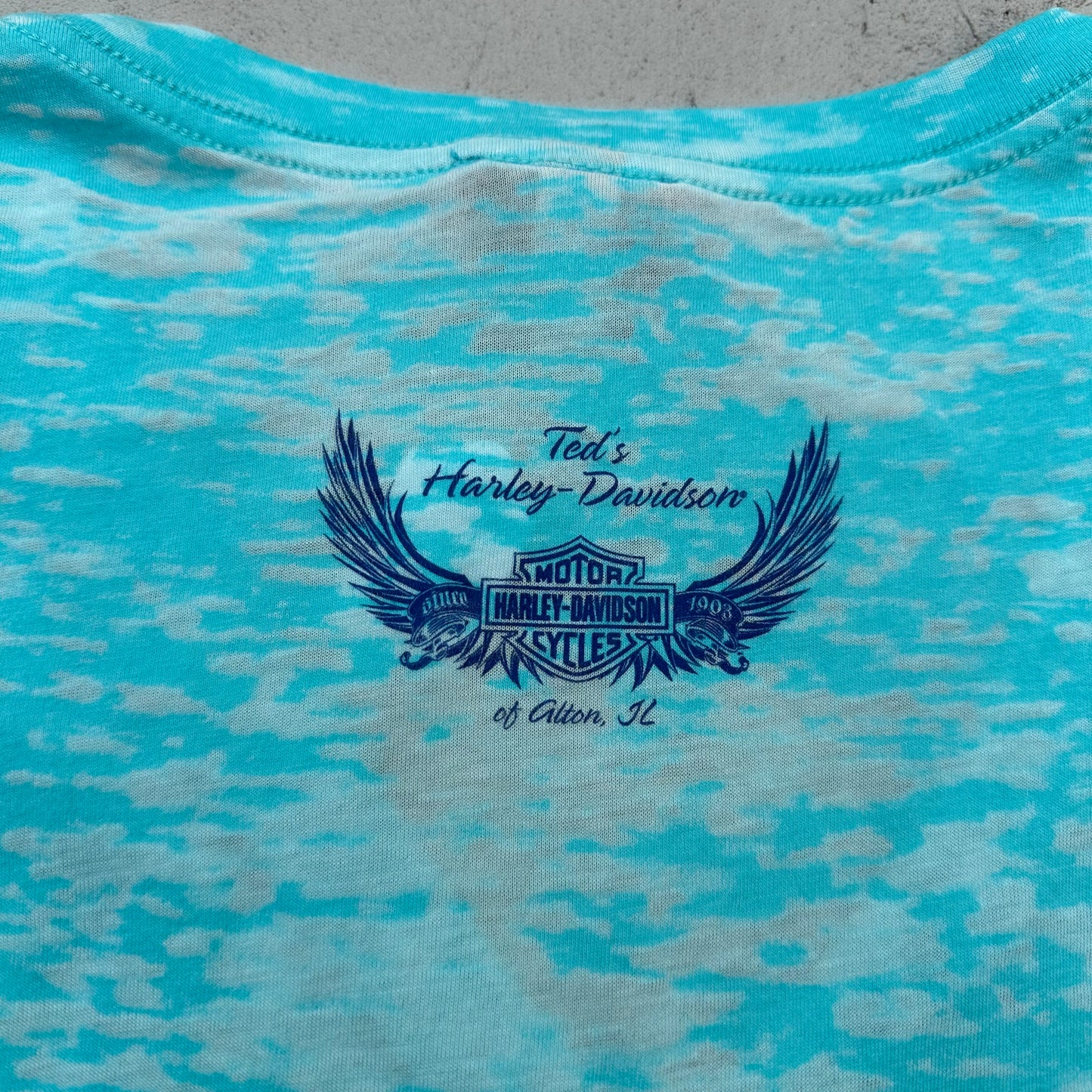 Harley Davidson Women’s Blue Illinois T Shirt 2010 - S