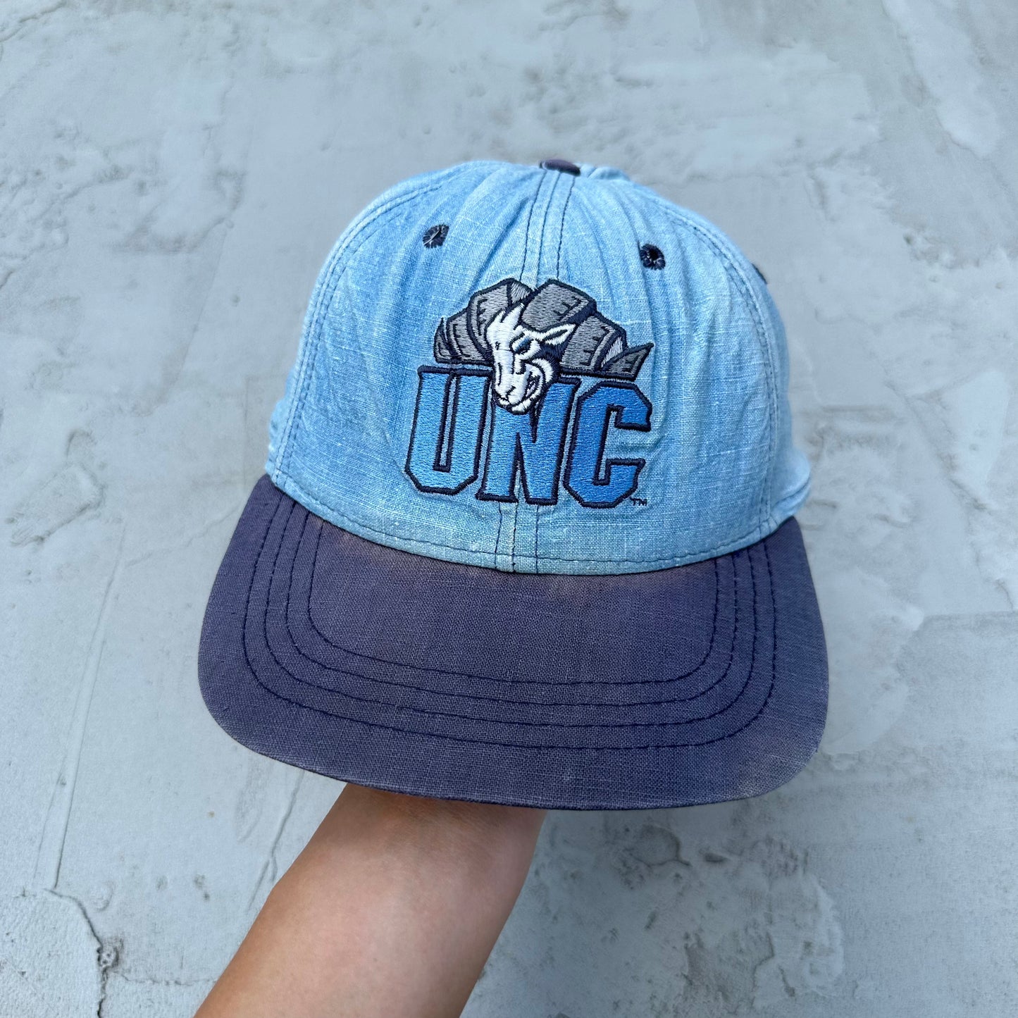 Vintage UNC University of North Carolina Tar Heels Denim Hat