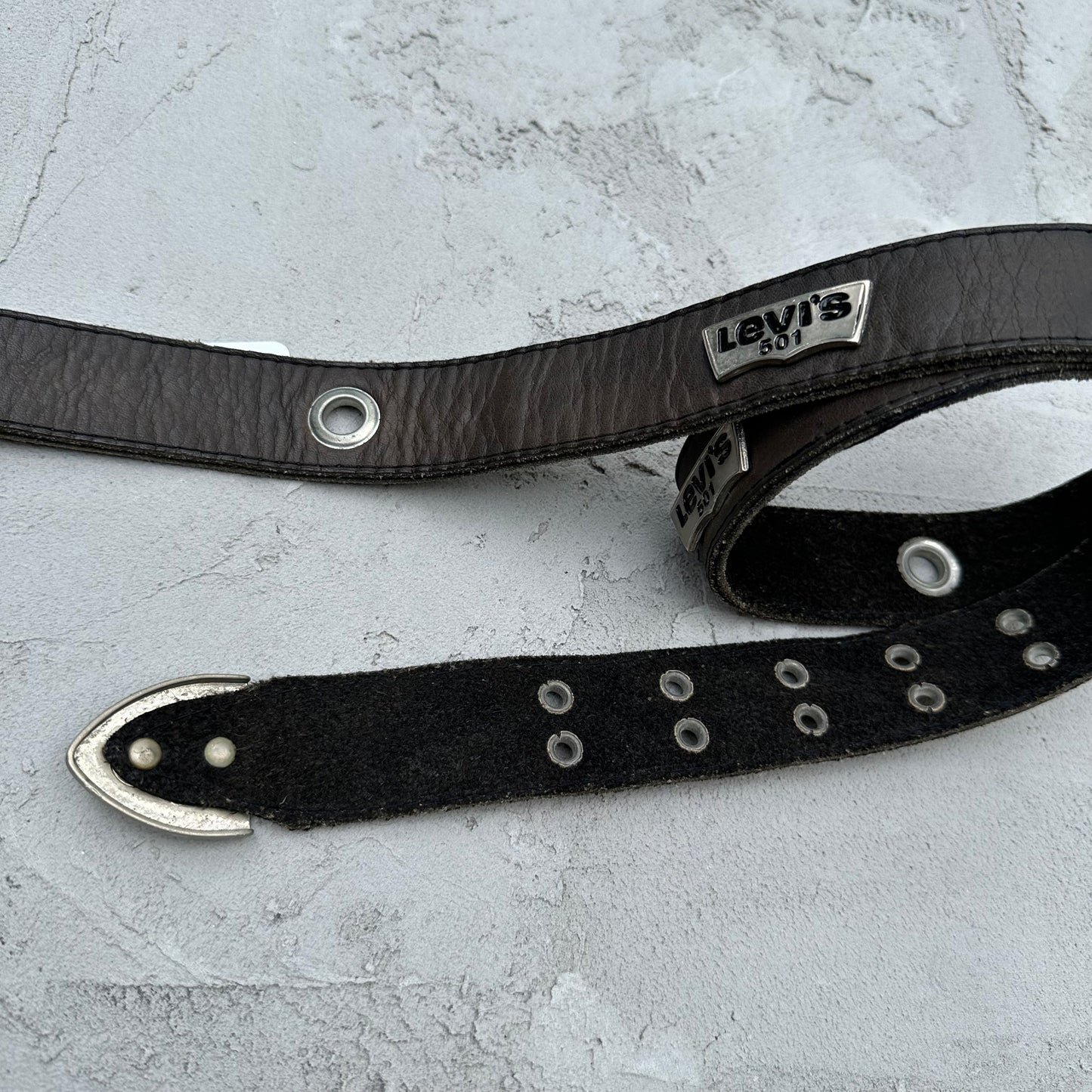 Vintage Levi’s 501 Dark Brown Leather Belt