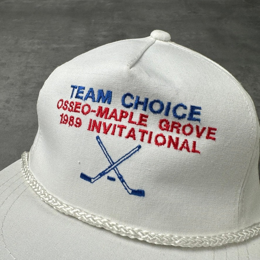 Vintage Osseo-Maple Grove 1989 Hockey Invitational Hat