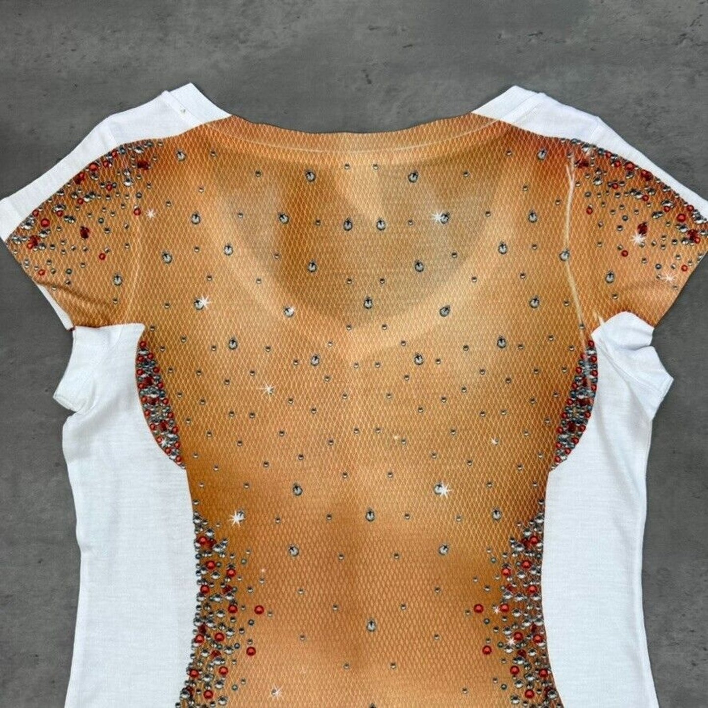 Faux Real Bedazzled Sexy Woman Shirt - S