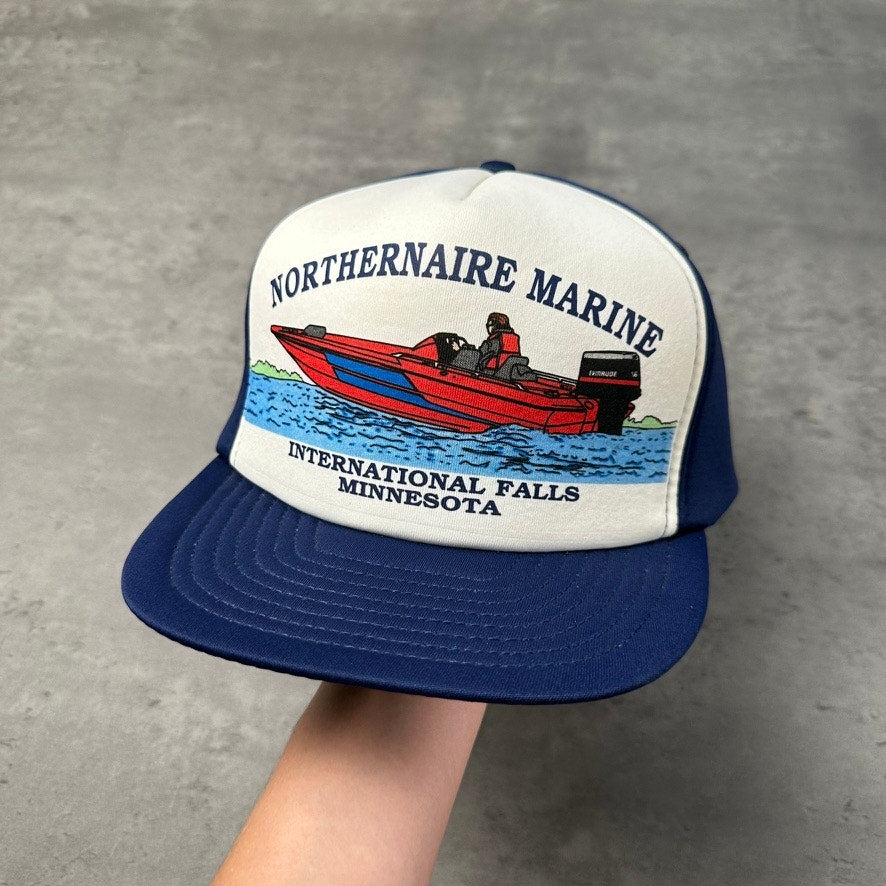 Vintage Northernaire Marine International Falls Minnesota Speedboat Hat