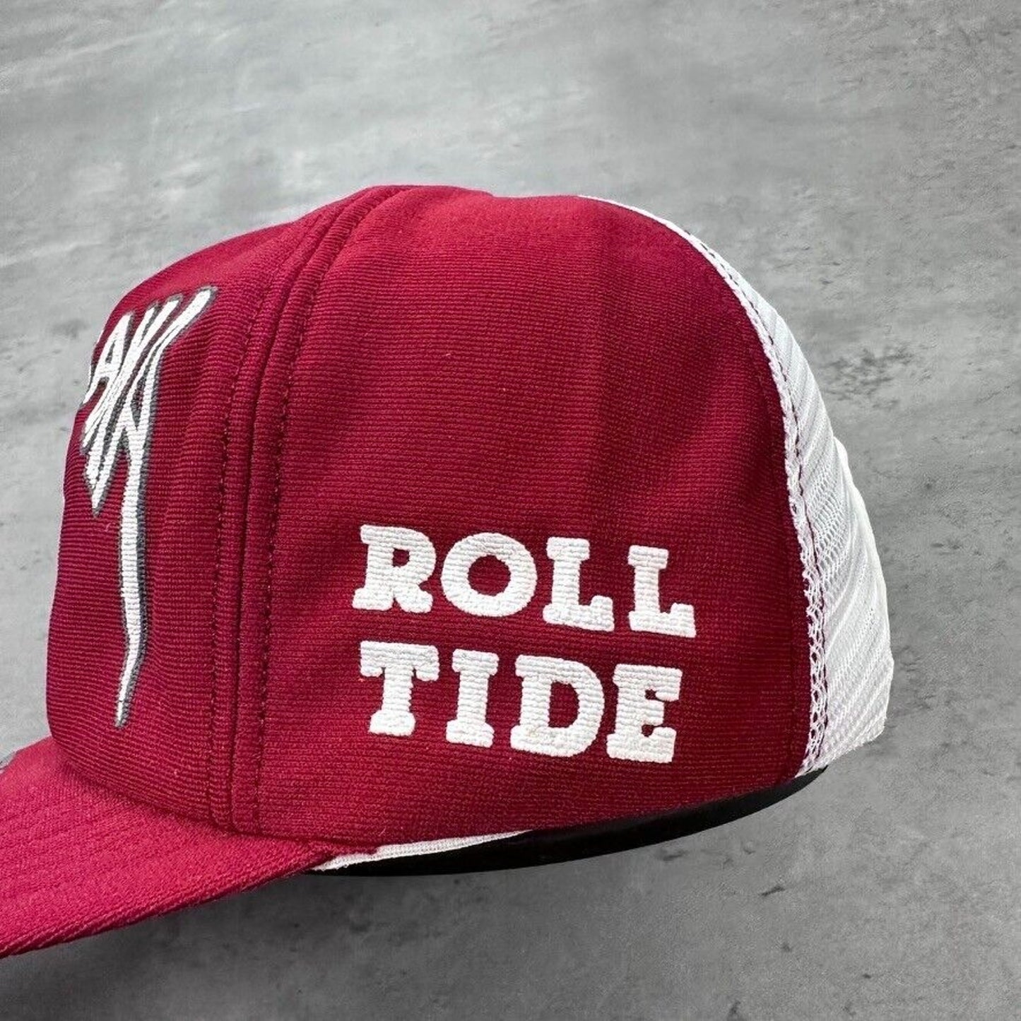 Vintage University of Alabama Crimson Tide Roll Tide Puff Print Elephant Hat