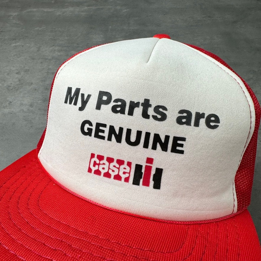 Vintage Case Power My Parts Are Genuine Trucker Hat