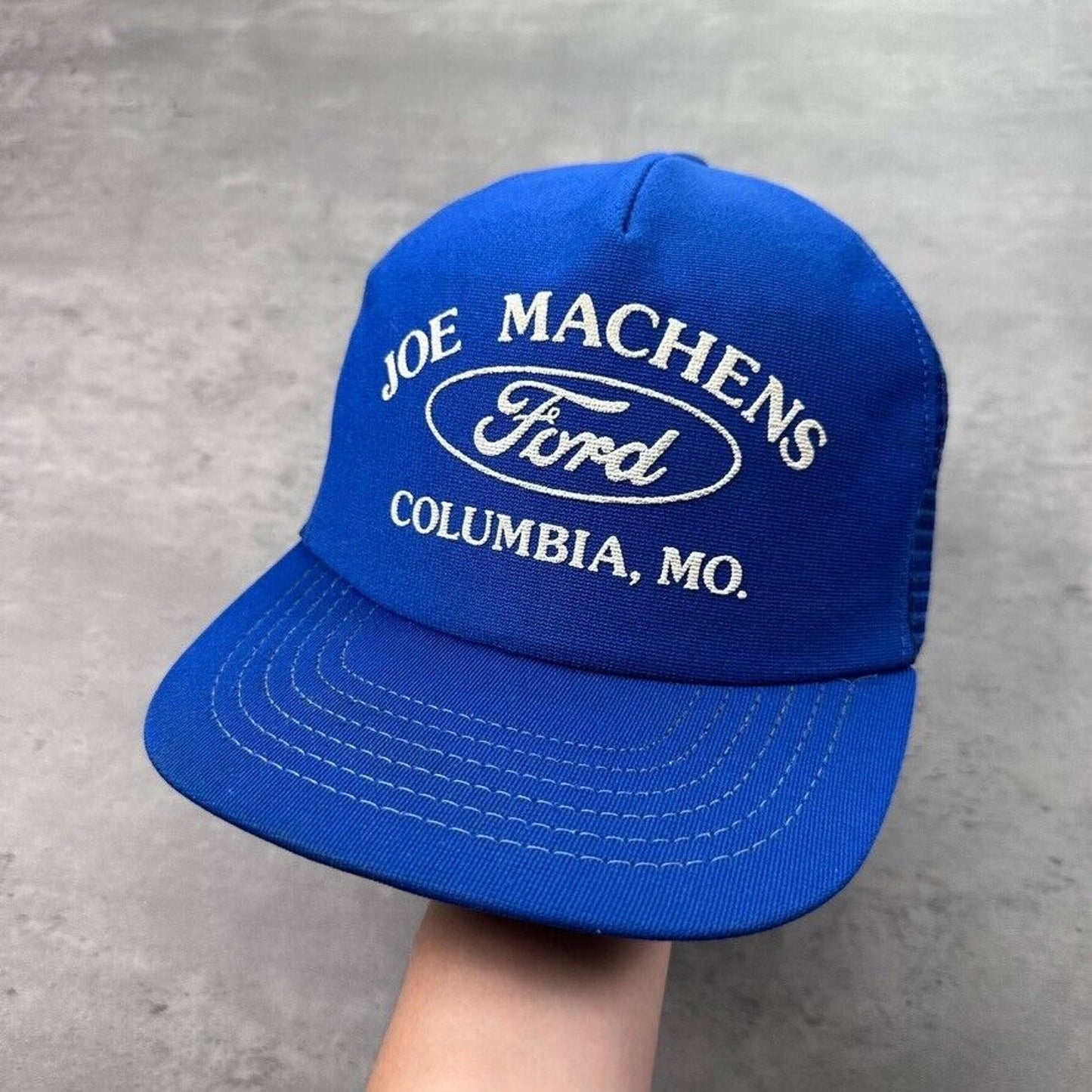 Vintage Ford Joe Machens Columbia Missouri Blue Hat