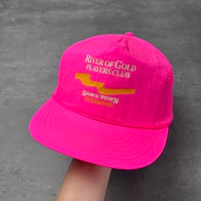 Vintage River of Gold Players Club Sam's Town Casino Hot Pink Hat