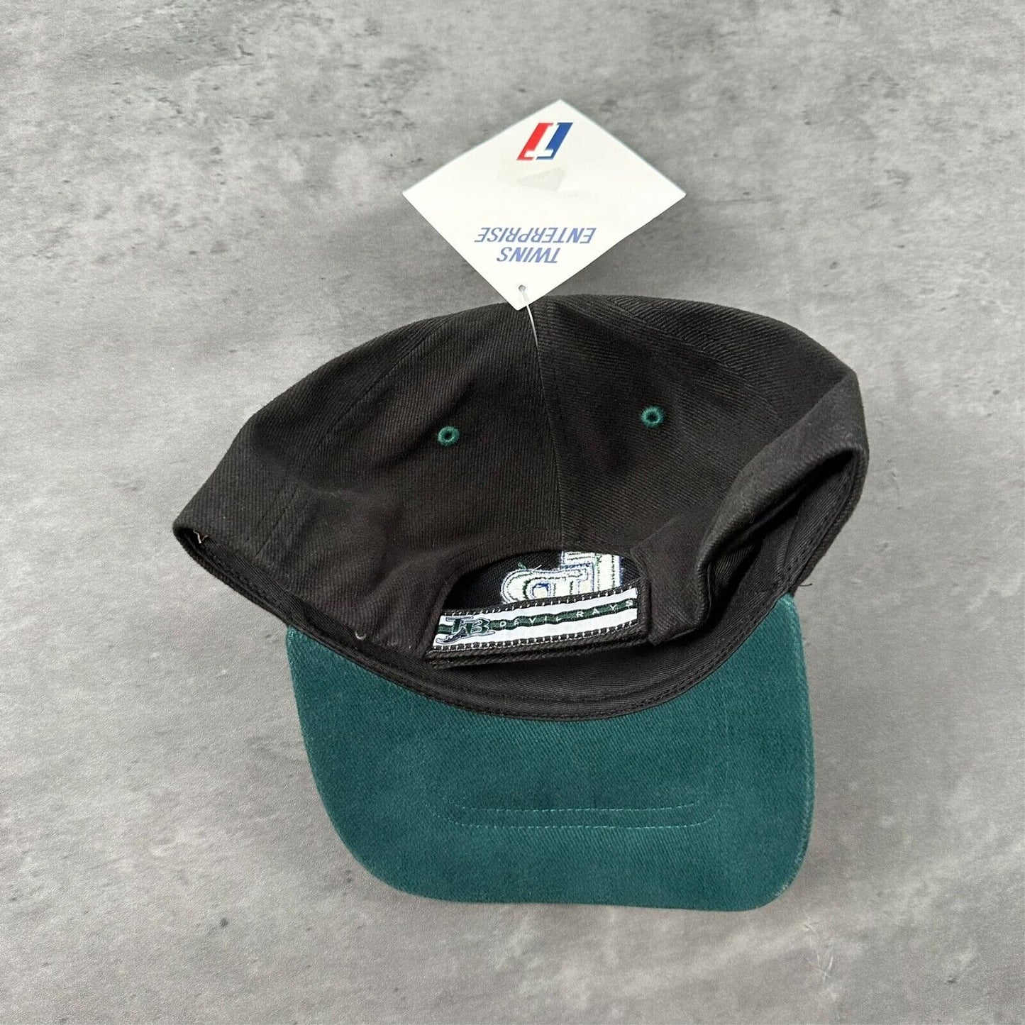 Vintage Deadstock NWT Tampa Bay Rays Y2K MLB Twins Enterprise Green Hat