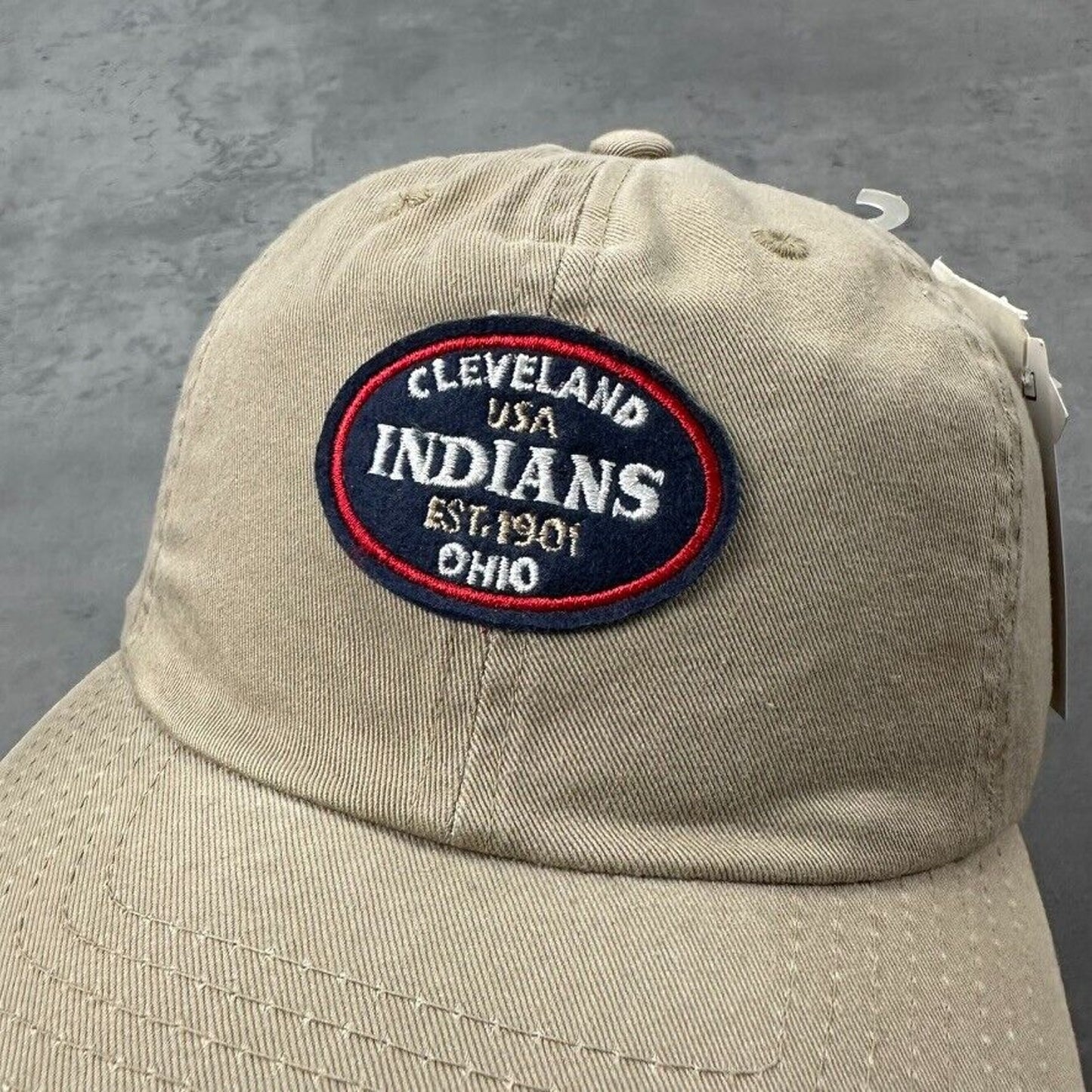 Vintage Deadstock NWT Cleveland Indians Khaki Annco Hat