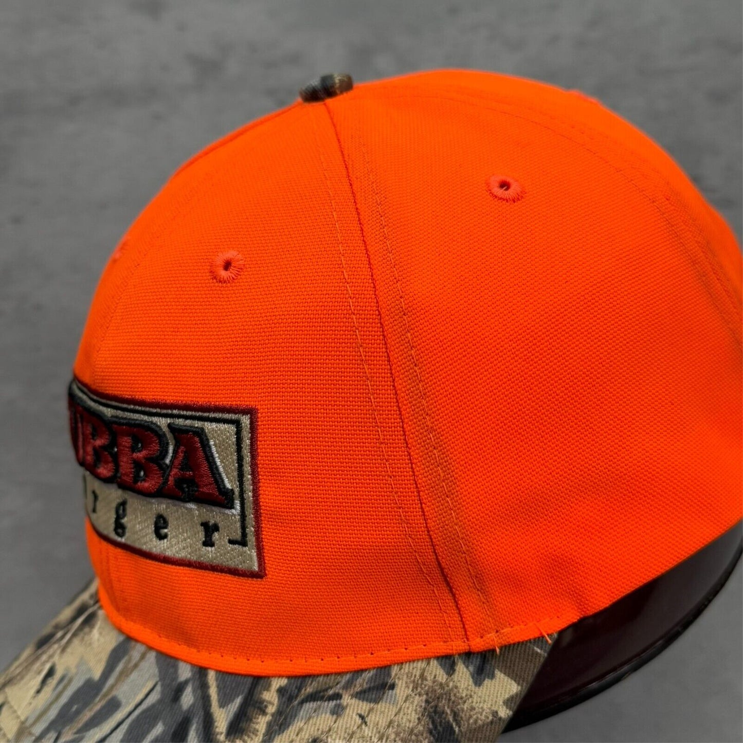 Bubba Burger Orange Camo Hat