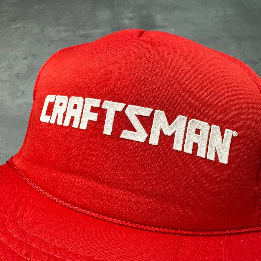 Vintage Craftsman Power Tools Red Trucker Hat