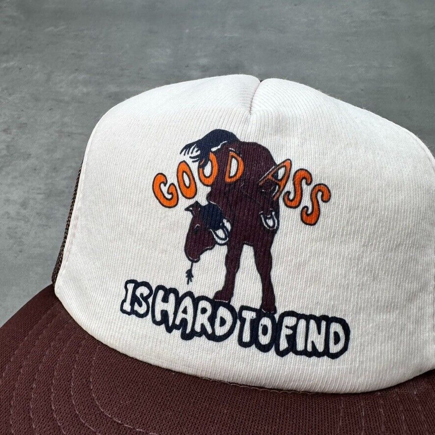 Vintage Good Ass Is Hard To Find Donkey Novelty Funny Hat