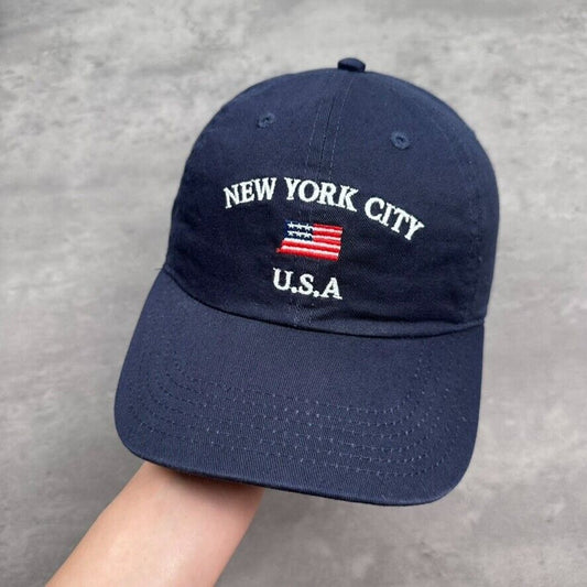 J Galt New York City USA Blue Hat