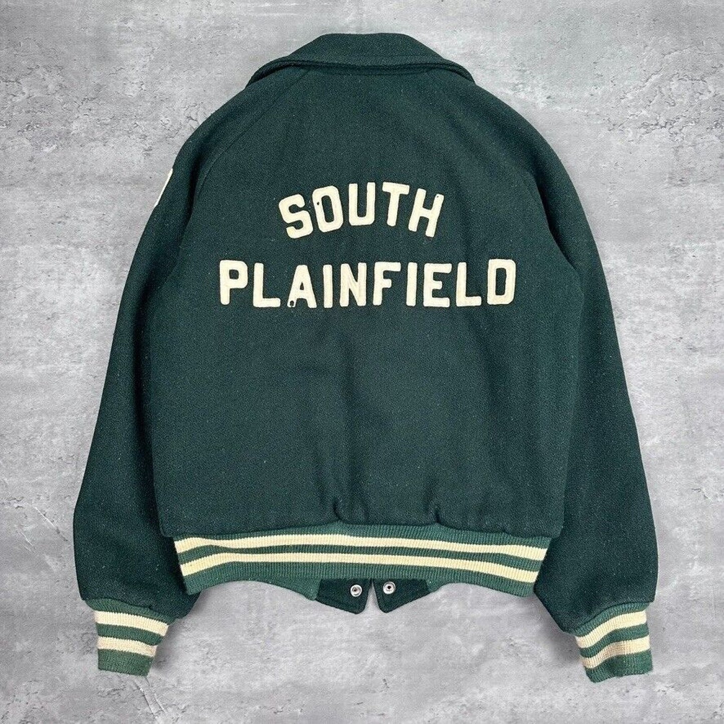 Vintage Empire South Plainfield New Jersey 70s Letterman Jacket - S