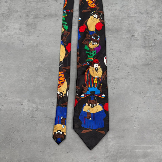 Vintage Looney Tunes Taz Tasmanian Devil Personalities Tie