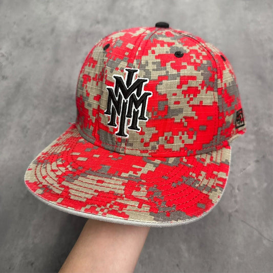 The Game NMMI New Mexico Military Institute Broncos Red Pixel Camo UCP Hat 7 1/2