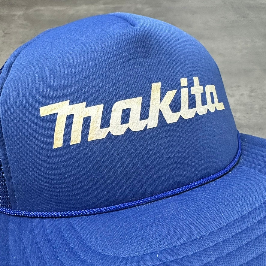 Vintage Makita Power Tools Blue Trucker Hat