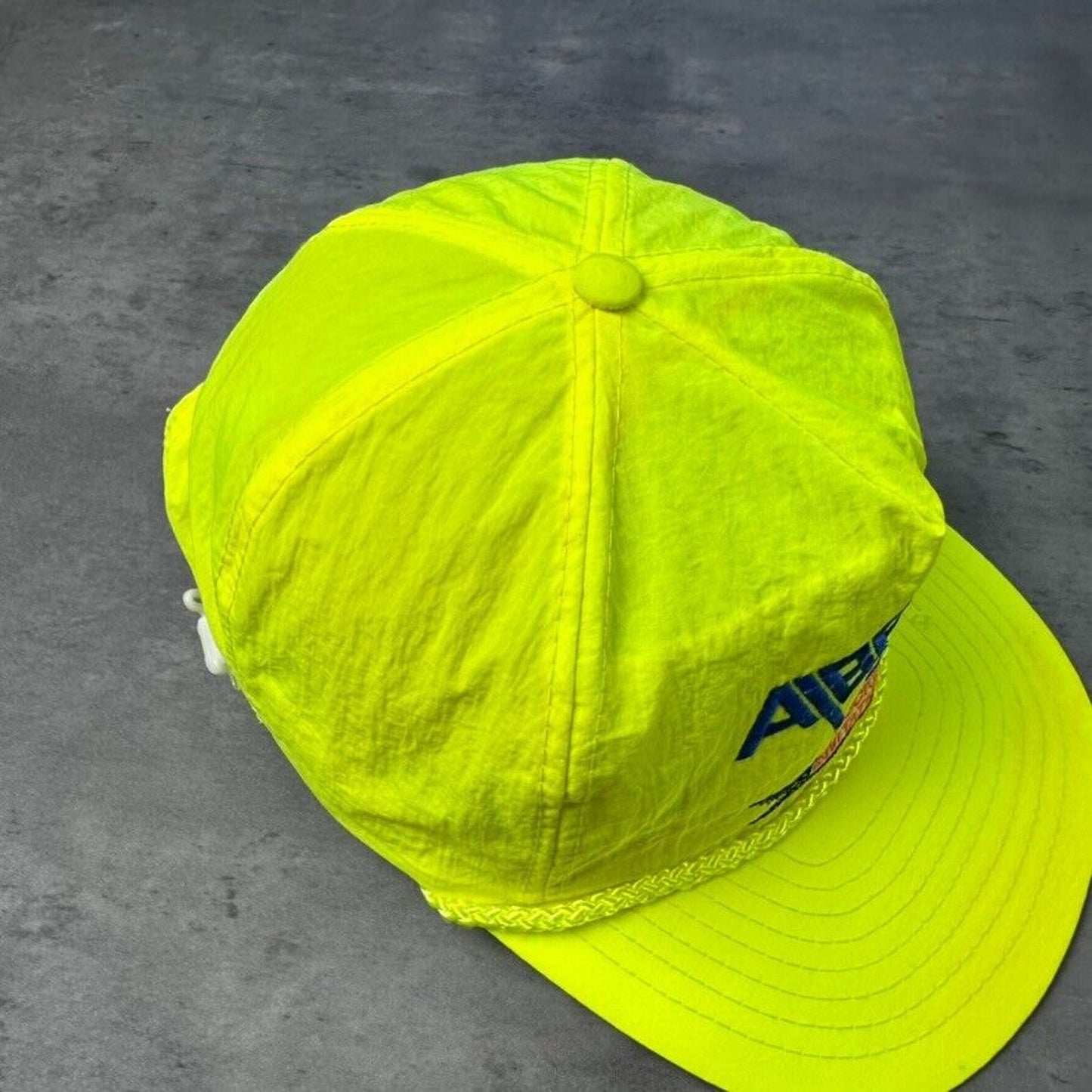 Vintage Albert Lea Minnesota Hockey Invitational Neon Roper Hat