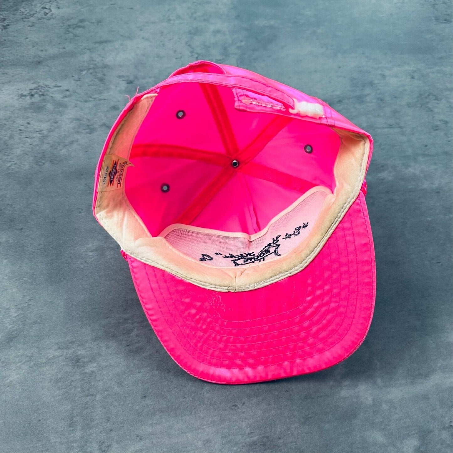 Vintage Get Your Kicks On Route 66 Pink Satin Hat