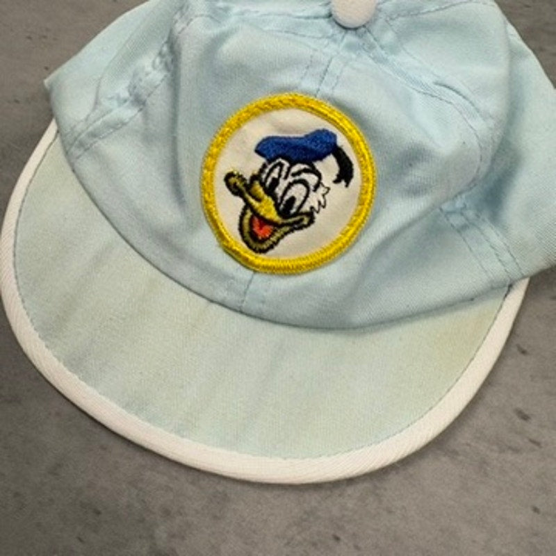 Vintage Infant Baby Disney Donald Duck Blue Hat