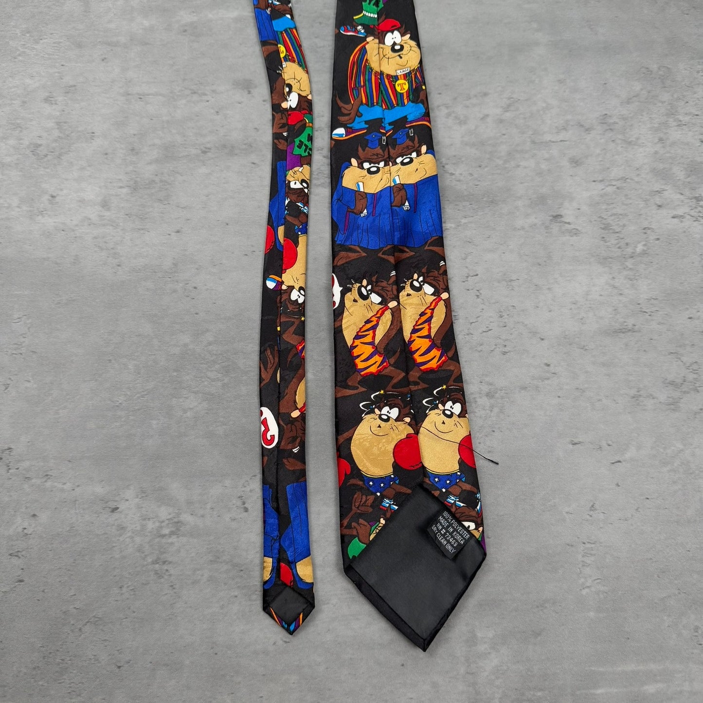 Vintage Looney Tunes Taz Tasmanian Devil Personalities Tie