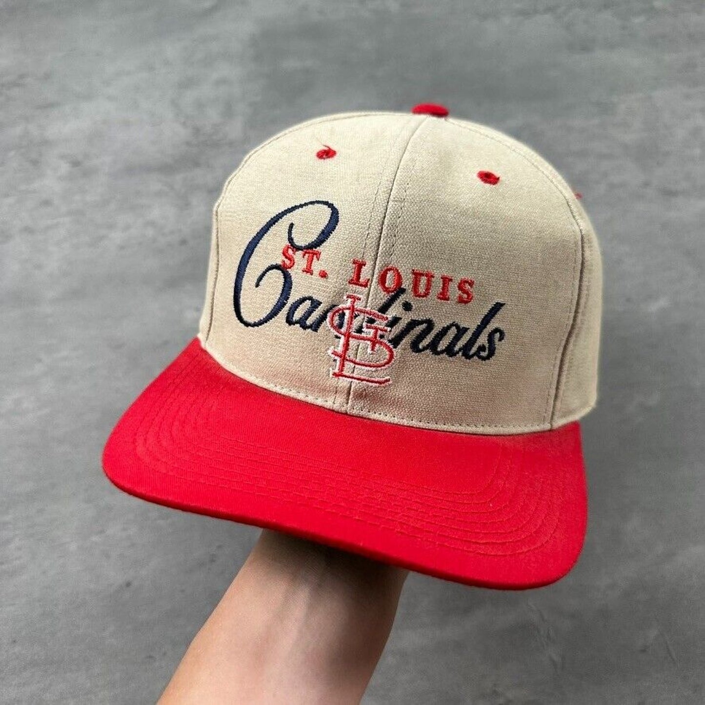 Vintage St. Louis Cardinals MLB Khaki Script Hat