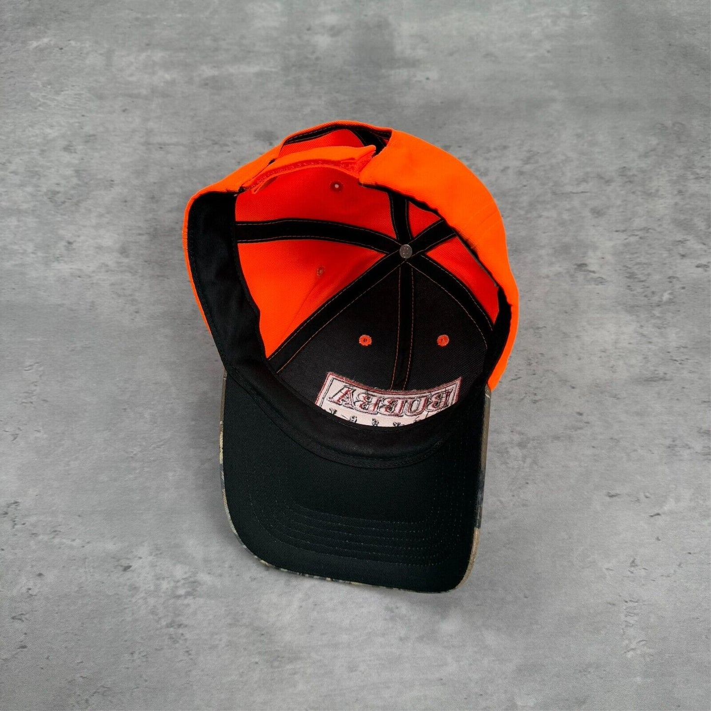 Bubba Burger Orange Camo Hat