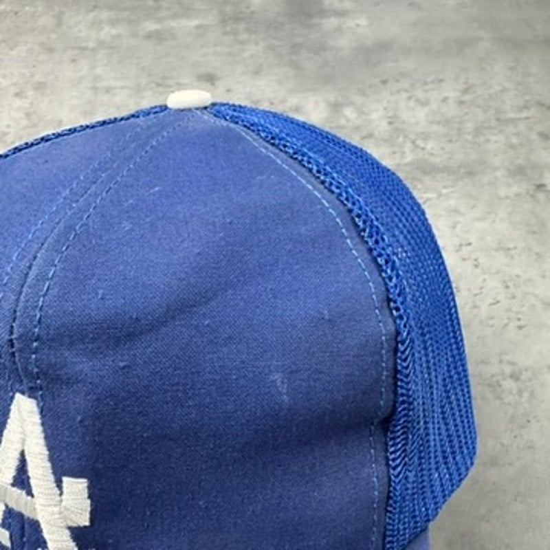 Vintage MLB Los Angeles Dodgers Twins Blue Snapback