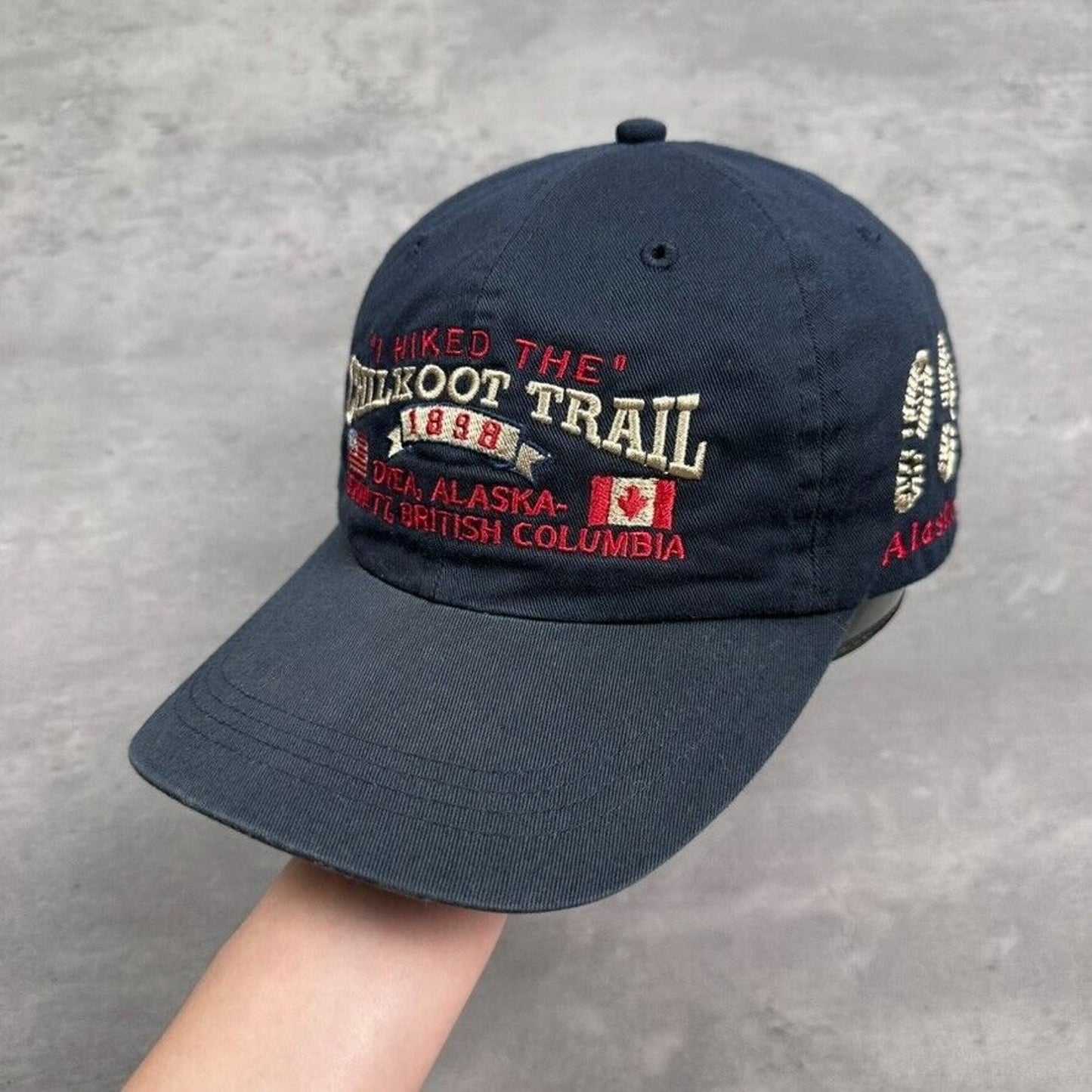 Vintage I Hiked The Chilkoot Trail Alaska British Columbia Canada Souvenir Hat