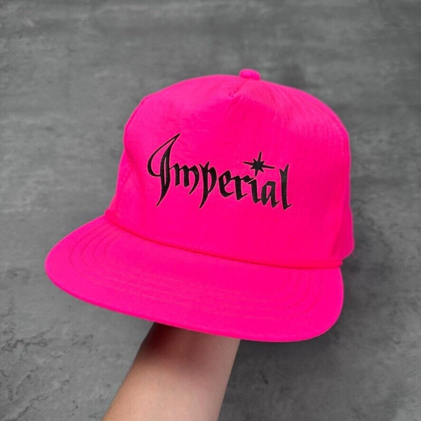 Vintage Imperial Streetwear Font Hot Pink Hat