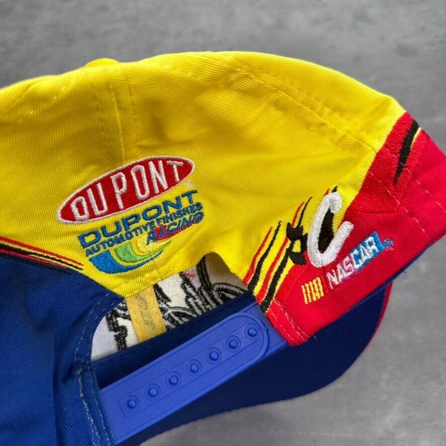 Vintage Jeff Gordon 24 Racing 1998 Champion NASCAR Winston Red Yellow Blue Hat