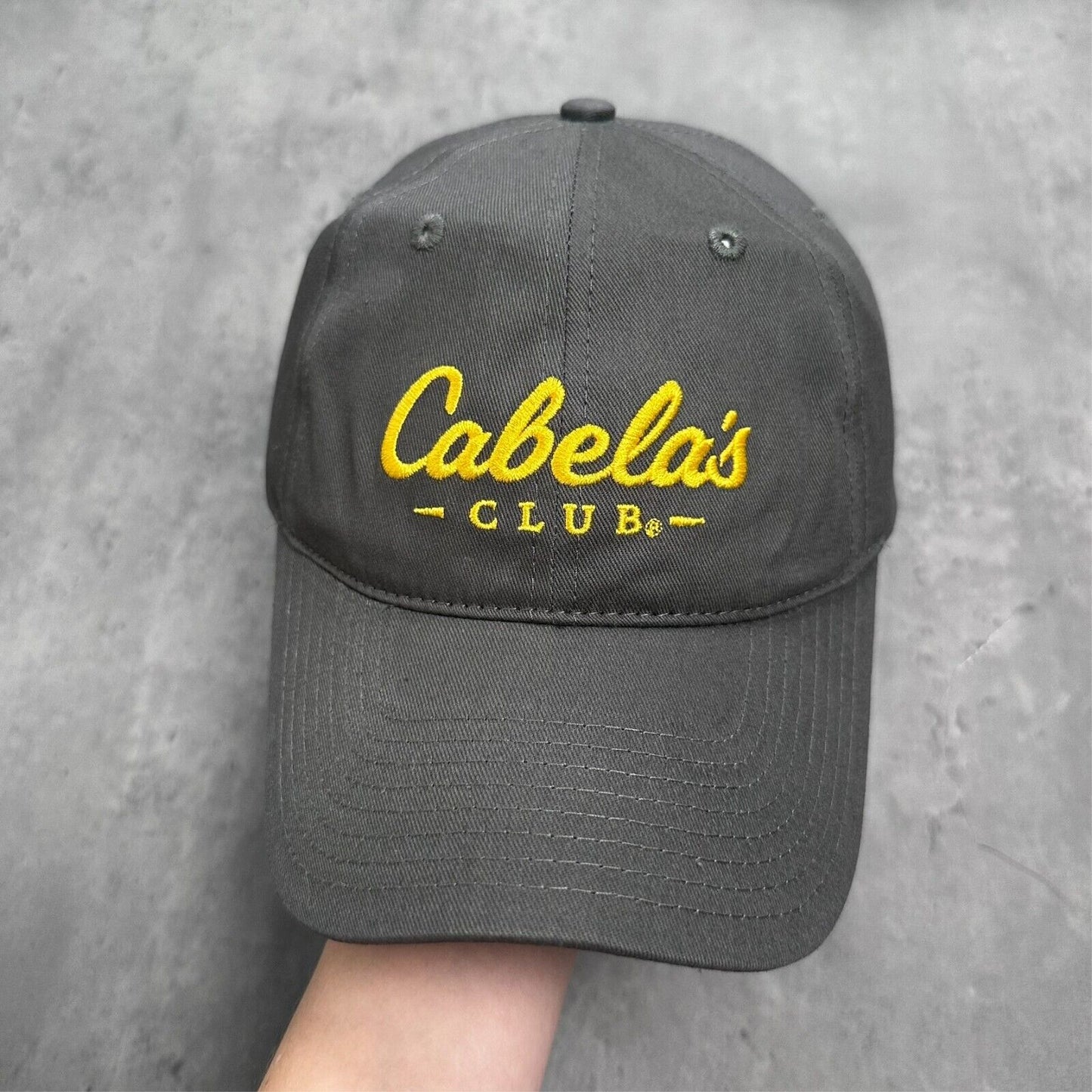 Deadstock Cabela's Hunting Club Gray Yellow Hat