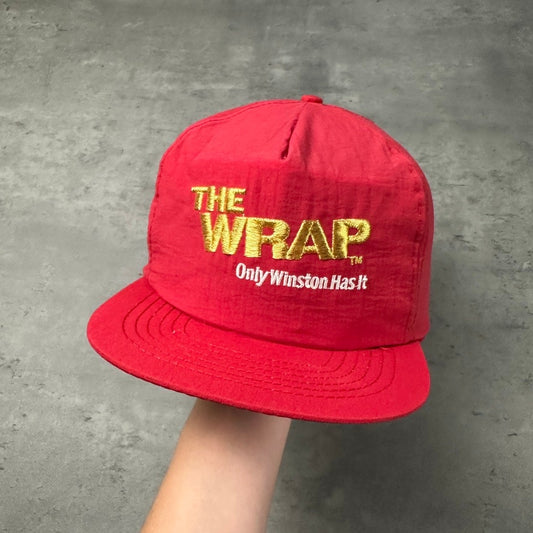 Vintage The Wrap Only Winston Has It Cigarette Red Hat